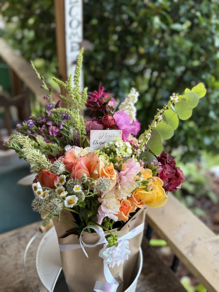 The Langley Signature seasonal bouquet from Nero’s Langley Flower Shop